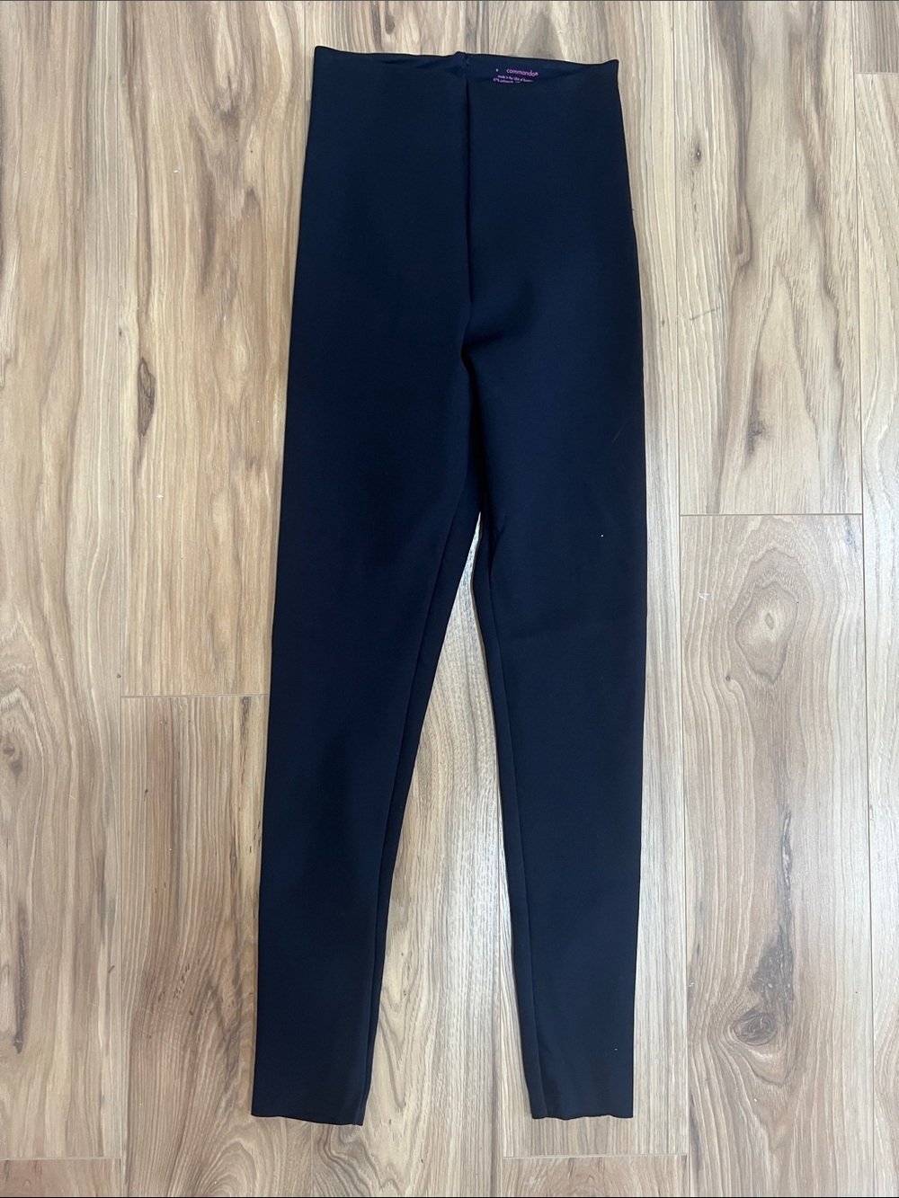 Commando Black Neoprene Leggings